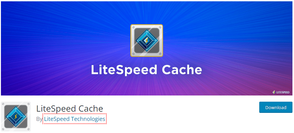 LiteSpeed Cache Worpress plugins for blogs