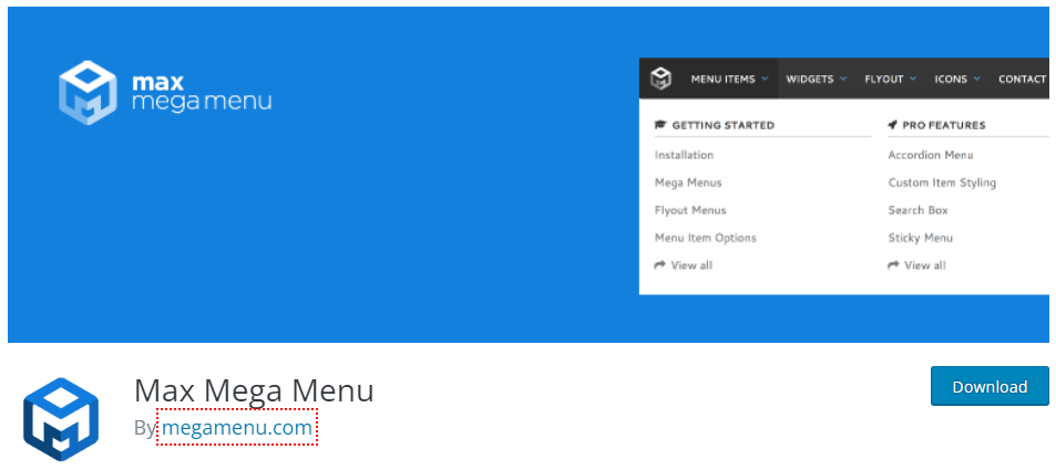 Max Mega Menu Wordpress Plugins for Blogs