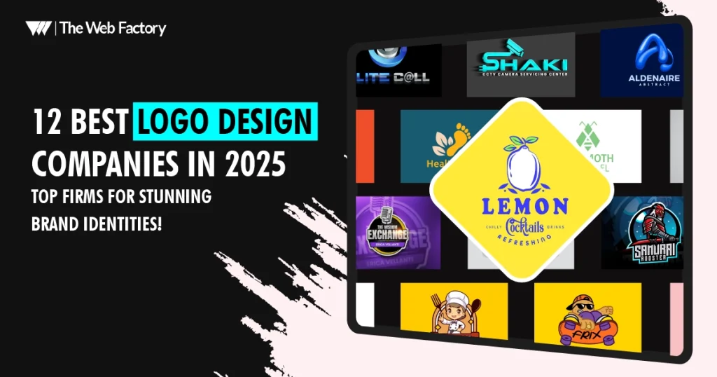 A collection of modern and creative logo designs from top branding agencies, showcasing innovation and uniqueness in 2025.