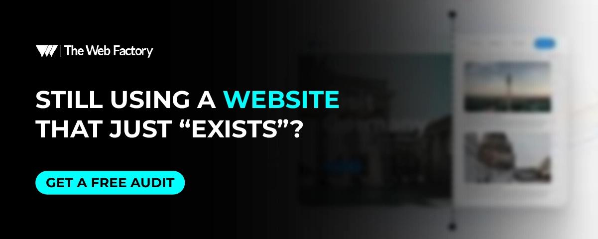 Before-and-after comparison of an outdated static website vs. a modern interactive site with hover effects, cursor trails, and scroll animations.