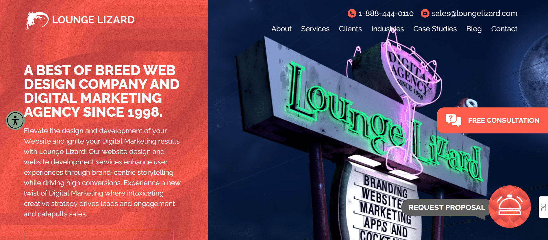 Lounge Lizard Website Image